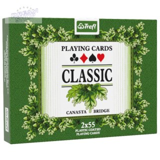 Trefl klasyczna talia kart Karty do gry - Classic 2 x 55 KS0166