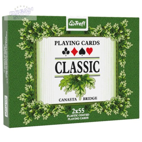Trefl klasyczna talia kart Karty do gry - Classic 2 x 55 KS0166