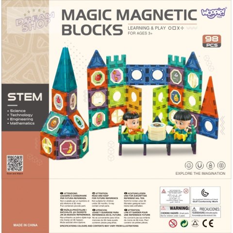 WOOPIE Klocki Magnetyczne Zamek 98 el.