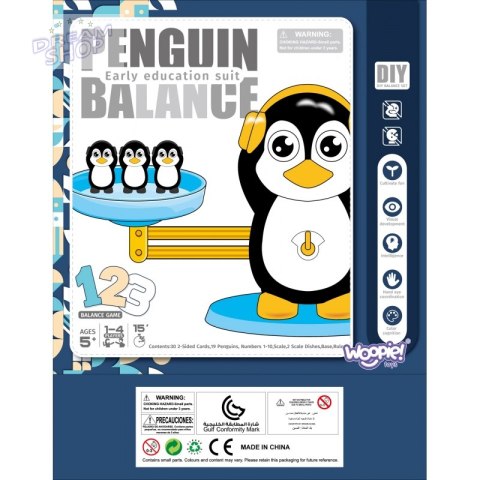WOOPIE Waga Równoważna Szalkowa Nauka Liczenia Pingwin WOOPIE Waga Równoważna Szalkowa Nauka Liczenia Pingwin