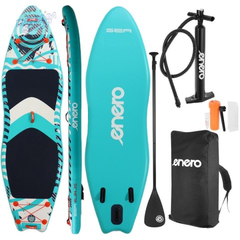 ZESTAW - DESKA SUP 140KG DMUCHANA ENERO 320x91x15CM SEA