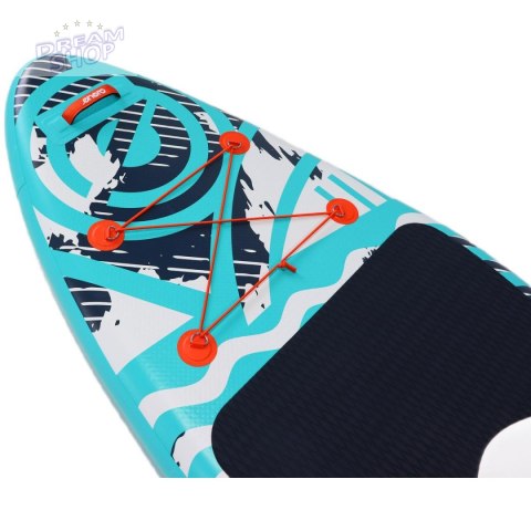 ZESTAW - DESKA SUP 140KG DMUCHANA ENERO 320x91x15CM SEA