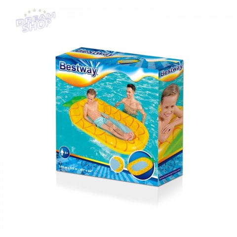 Materac dla dzieci Ananas BESTWAY Siateczkowe dno + Zestaw naprawczy Materac dla dzieci Ananas BESTWAY Siateczkowe dno + Zestaw naprawczy