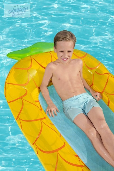 Materac dla dzieci Ananas BESTWAY Siateczkowe dno + Zestaw naprawczy Materac dla dzieci Ananas BESTWAY Siateczkowe dno + Zestaw naprawczy