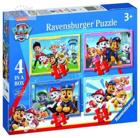 Puzzle 4w1 Drużyna Psi Patrol