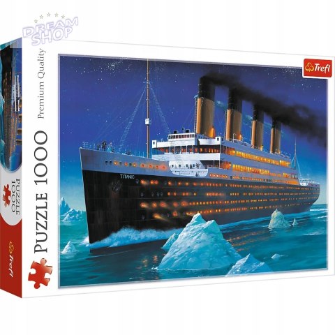 Puzzle widok statek Titanic 1000 elementów Trefl 10080