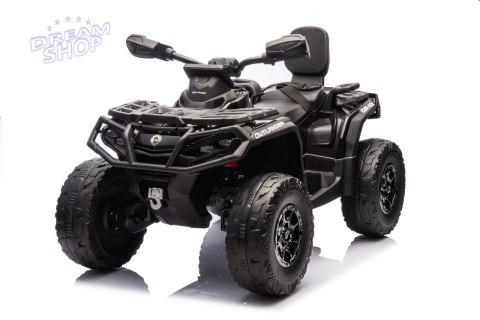 Quad Can Am Outlander ATV z Pilotem Czarny Quad Can Am Outlander ATV z Pilotem Czarny