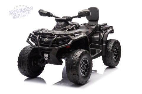 Quad Can Am Outlander ATV z Pilotem Czarny Quad Can Am Outlander ATV z Pilotem Czarny