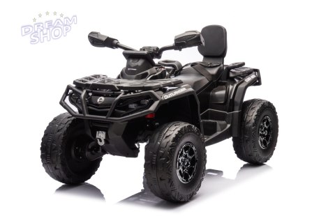 Quad Can Am Outlander ATV z Pilotem Czarny Quad Can Am Outlander ATV z Pilotem Czarny