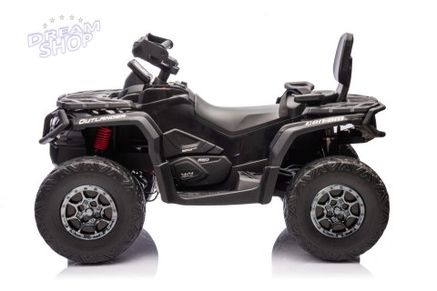 Quad Can Am Outlander ATV z Pilotem Czarny Quad Can Am Outlander ATV z Pilotem Czarny