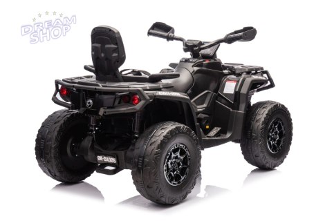 Quad Can Am Outlander ATV z Pilotem Czarny Quad Can Am Outlander ATV z Pilotem Czarny