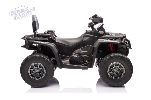 Quad Can Am Outlander ATV z Pilotem Czarny Quad Can Am Outlander ATV z Pilotem Czarny