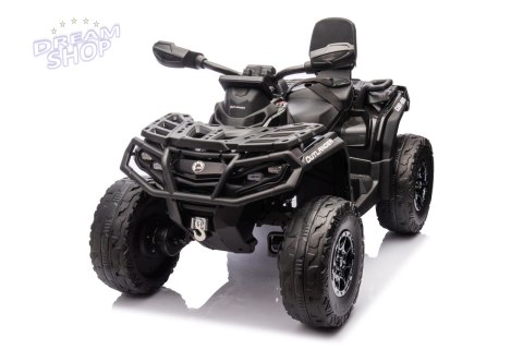 Quad Can Am Outlander ATV z Pilotem Czarny Quad Can Am Outlander ATV z Pilotem Czarny