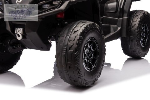 Quad Can Am Outlander ATV z Pilotem Czarny Quad Can Am Outlander ATV z Pilotem Czarny