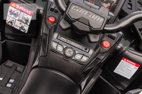 Quad Can Am Outlander ATV z Pilotem Czarny Quad Can Am Outlander ATV z Pilotem Czarny
