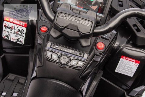 Quad Can Am Outlander ATV z Pilotem Czarny Quad Can Am Outlander ATV z Pilotem Czarny