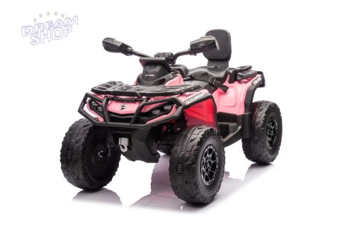 Quad Can Am Outlander ATV z Pilotem Różowy Quad Can Am Outlander ATV z Pilotem Różowy