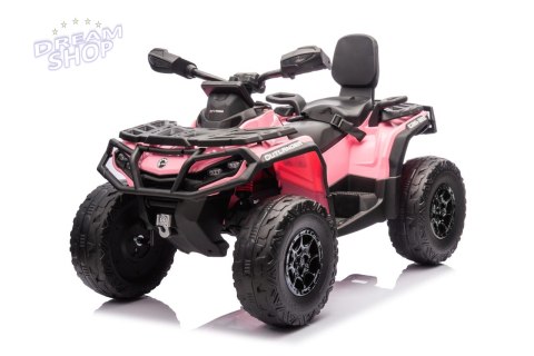 Quad Can Am Outlander ATV z Pilotem Różowy Quad Can Am Outlander ATV z Pilotem Różowy