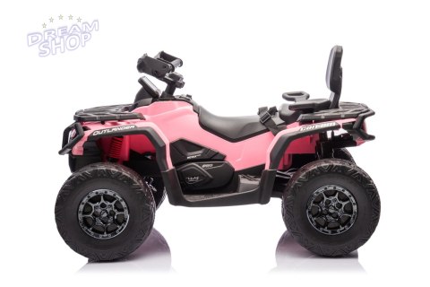 Quad Can Am Outlander ATV z Pilotem Różowy Quad Can Am Outlander ATV z Pilotem Różowy