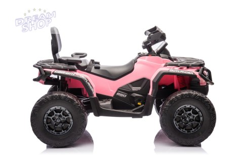 Quad Can Am Outlander ATV z Pilotem Różowy Quad Can Am Outlander ATV z Pilotem Różowy