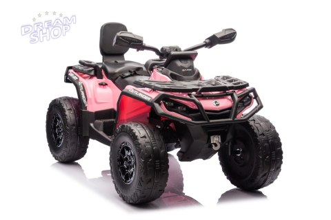 Quad Can Am Outlander ATV z Pilotem Różowy Quad Can Am Outlander ATV z Pilotem Różowy