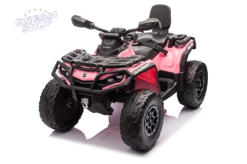 Quad Can Am Outlander ATV z Pilotem Różowy Quad Can Am Outlander ATV z Pilotem Różowy