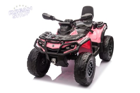 Quad Can Am Outlander ATV z Pilotem Różowy Quad Can Am Outlander ATV z Pilotem Różowy