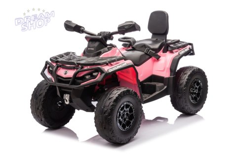 Quad Can Am Outlander ATV z Pilotem Różowy Quad Can Am Outlander ATV z Pilotem Różowy