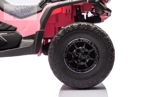 Quad Can Am Outlander ATV z Pilotem Różowy Quad Can Am Outlander ATV z Pilotem Różowy