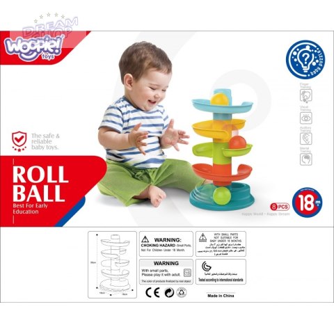 WOOPIE Kulodrom Tor Kulkowy Zestaw Spirala + 3 Kulki WOOPIE Kulodrom Tor Kulkowy Zestaw Spirala + 3 Kulki