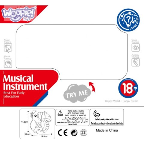 WOOPIE Pianinko Muzyczne 3w1 Sensoryczne Gryzak Pelikan WOOPIE Pianinko Muzyczne 3w1 Sensoryczne Gryzak Pelikan