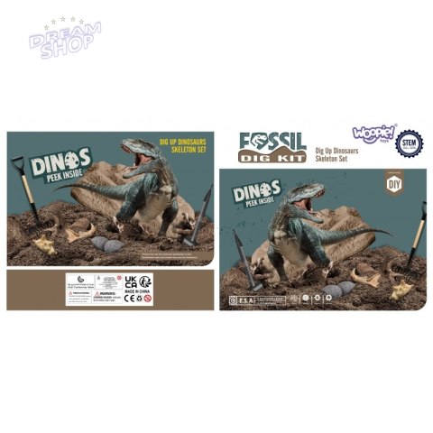 WOOPIE Wykopalisko 6w1 Dinozaur Szkielet Mały Archeolog WOOPIE Wykopalisko 6w1 Dinozaur Szkielet Mały Archeolog