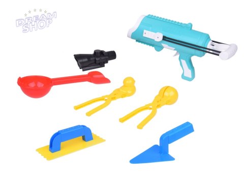Zestaw 6w1 Pistolet na śnieżki + akcesoria do robienia kul Kształty ZA5505 Zestaw 6w1 Pistolet na śnieżki + akcesoria do robienia kul Kształty ZA5505