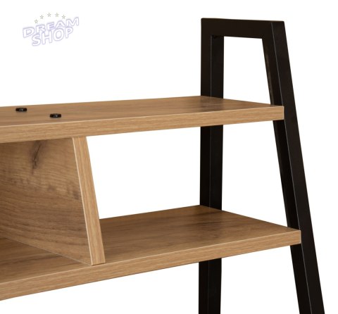 Biurko loftowe z półkami z nadstawką ARVIKA CRAFT Biurko loftowe z półkami z nadstawką ARVIKA CRAFT