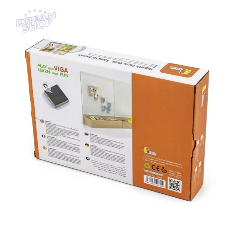 Drewniane Puzzle Magnetyczne Zwierzęta Układanka Viga Toys