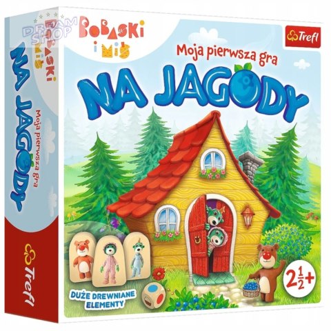 Gra planszowa rodzinna moja pierwsza gra Na Jagody bobaski miś Trefl 02063 Gra planszowa rodzinna moja pierwsza gra Na Jagody bobaski miś Trefl 02063