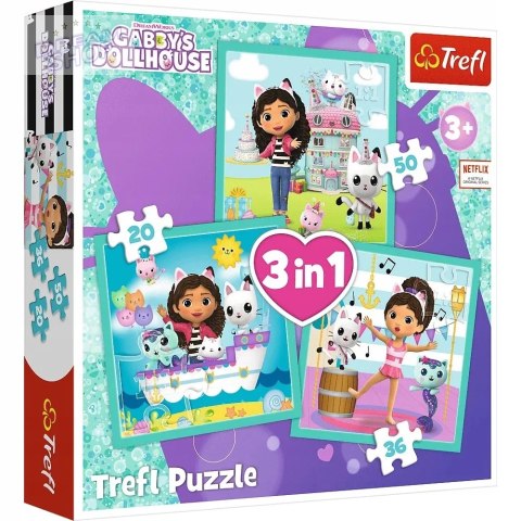 KOCI DOMEK GABI PUZZLE 3W1 3+ TREFL 34871