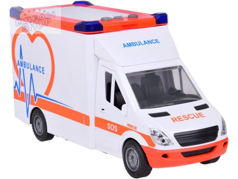 Karetka Pogotowie ratunkowe Otwierany Ambulans Dźwięk + światło ZA5217 Karetka Pogotowie ratunkowe Otwierany Ambulans Dźwięk + światło ZA5217