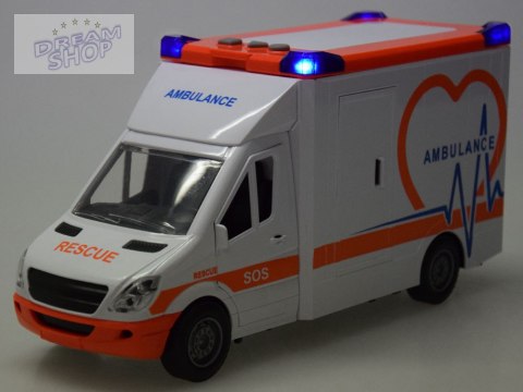 Karetka Pogotowie ratunkowe Otwierany Ambulans Dźwięk + światło ZA5217 Karetka Pogotowie ratunkowe Otwierany Ambulans Dźwięk + światło ZA5217