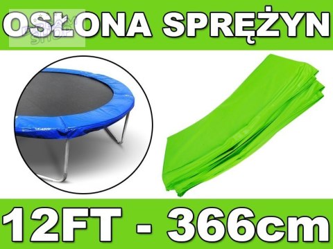 Kołnierz ochronny na sprężyny SkyRamiz Zielony do trampoliny ogrodowej 366cm/12FT