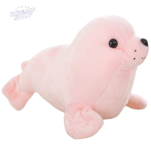 Pluszowa Foczka Pluszak Maskotka Przytulanka Różowa 24cm