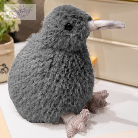 Pluszowy Ptak Kiwi Pluszak Maskotka Przytulanka Szary 21cm Pluszowy Ptak Kiwi Pluszak Maskotka Przytulanka Szary 21cm