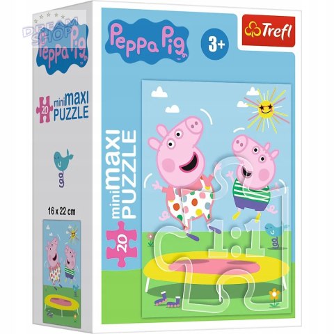 Puzzle 20 miniMAXI Świnka Peppa 20 elementów Peppa Pig 3+ Trefl 21125 Puzzle 20 miniMAXI Świnka Peppa 20 elementów Peppa Pig 3+ Trefl 21125