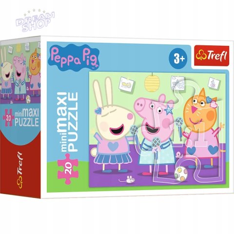 Puzzle 20 miniMAXI Świnka Peppa karaoke 20 el Peppa Pig 3+ Trefl 21126 Puzzle 20 miniMAXI Świnka Peppa karaoke 20 el Peppa Pig 3+ Trefl 21126