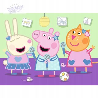 Puzzle 20 miniMAXI Świnka Peppa karaoke 20 el Peppa Pig 3+ Trefl 21126