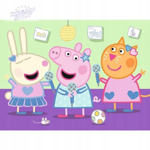Puzzle 20 miniMAXI Świnka Peppa karaoke 20 el Peppa Pig 3+ Trefl 21126 Puzzle 20 miniMAXI Świnka Peppa karaoke 20 el Peppa Pig 3+ Trefl 21126