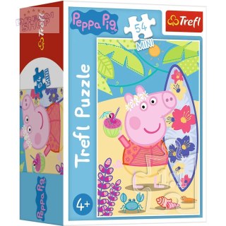 Puzzle 54 mini Świnka Peppa na plaży 54 elementy 4+ Trefl 19626
