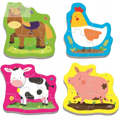 Puzzle Baby zwierzęta na wsi Trefl 36070