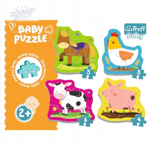Puzzle Baby zwierzęta na wsi Trefl 36070
