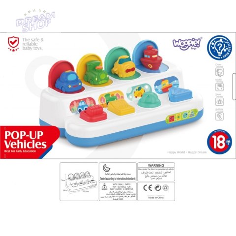 WOOPIE BABY Zabawka Edukacyjna Wyskakujące Pojazdy POP-UP WOOPIE BABY Zabawka Edukacyjna Wyskakujące Pojazdy POP-UP